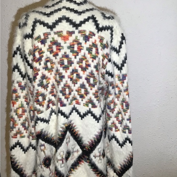 Vintage concept open front sweater cardigan size large - Picture 5 of 6